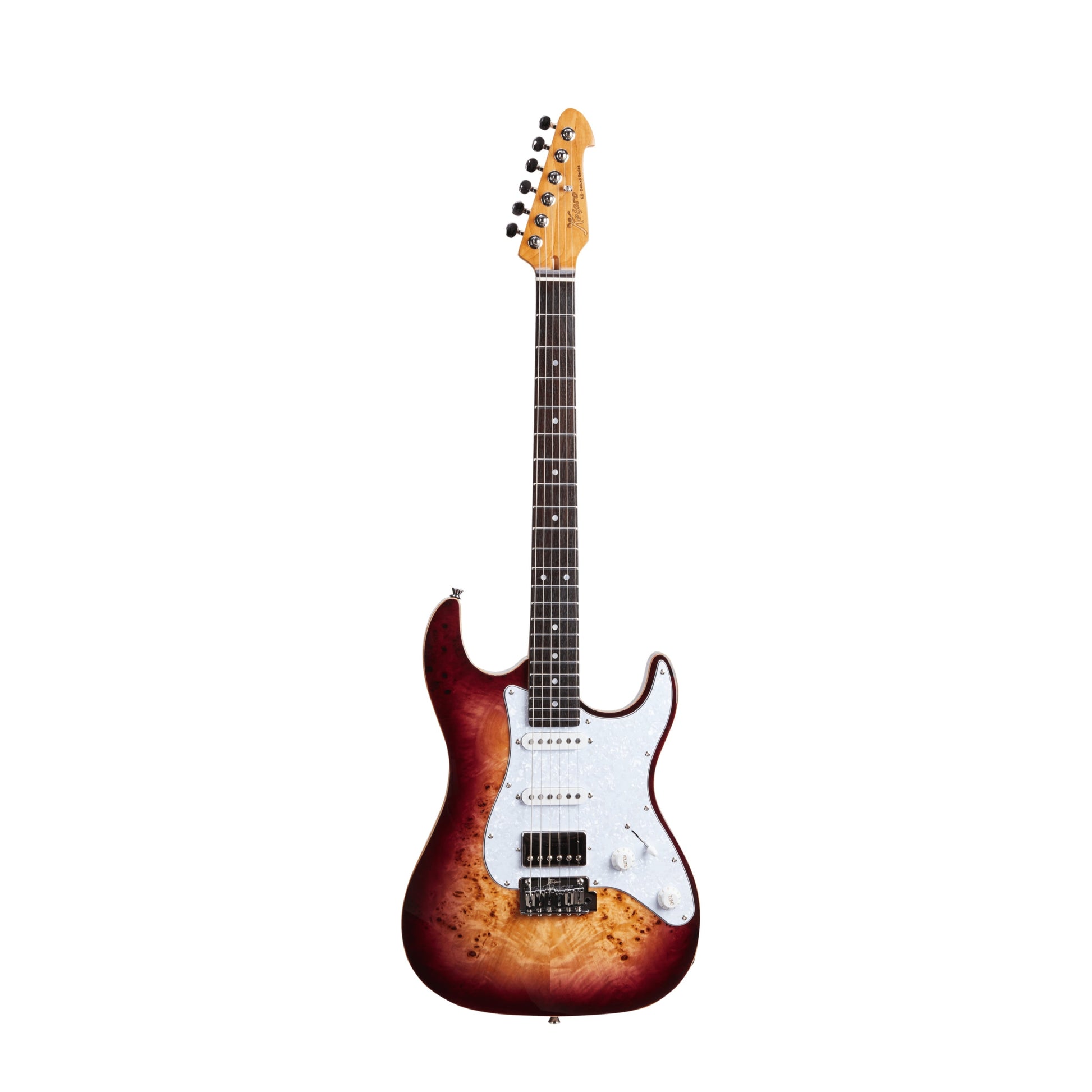 Đàn Guitar Điện Keipro Deluxe Series S-S-H Rosewood Fingerboard Burl Top ST - Việt Music