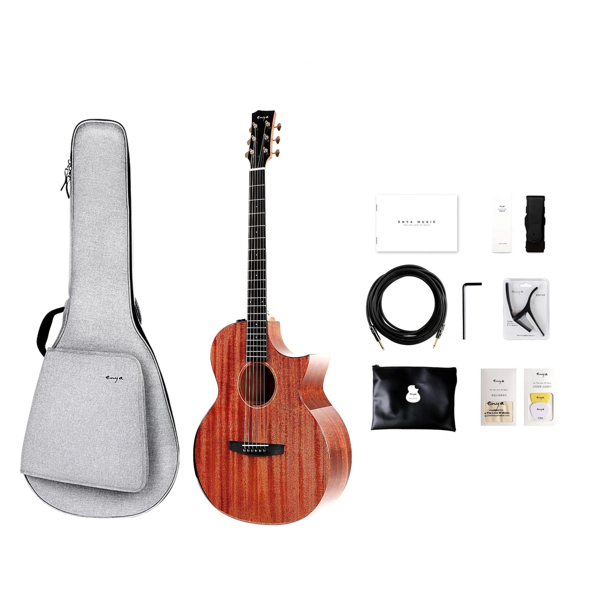 Đàn Guitar Acoustic Enya EA M1C EQ S3 AcousticPlus - Việt Music