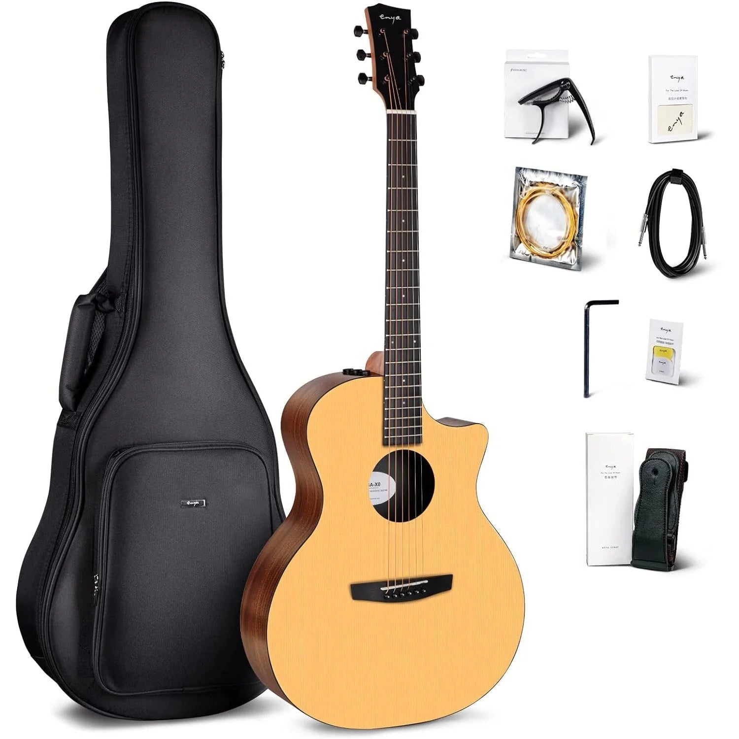 Đàn Guitar Acoustic Enya EGA-X0 EQ - Việt Music