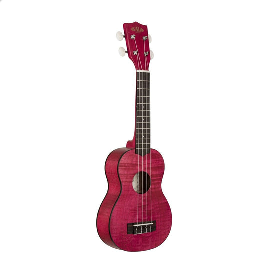 Đàn Ukulele Soprano Kala Exotic Mahogany, Transparent Magenta KA-SEMM - Việt Music