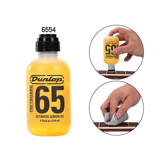 Dung Dịch Vệ Sinh Jim Dunlop 6554 Formula 65 Fretboard Ultimate Lemon Oil, 4oz - Việt Music