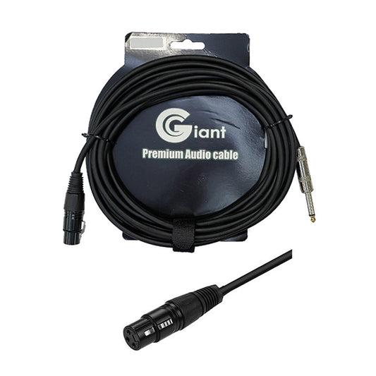 Dây Cáp Kết Nối Giant Audio Cable, 1/4 In TS - XLR3F - Việt Music