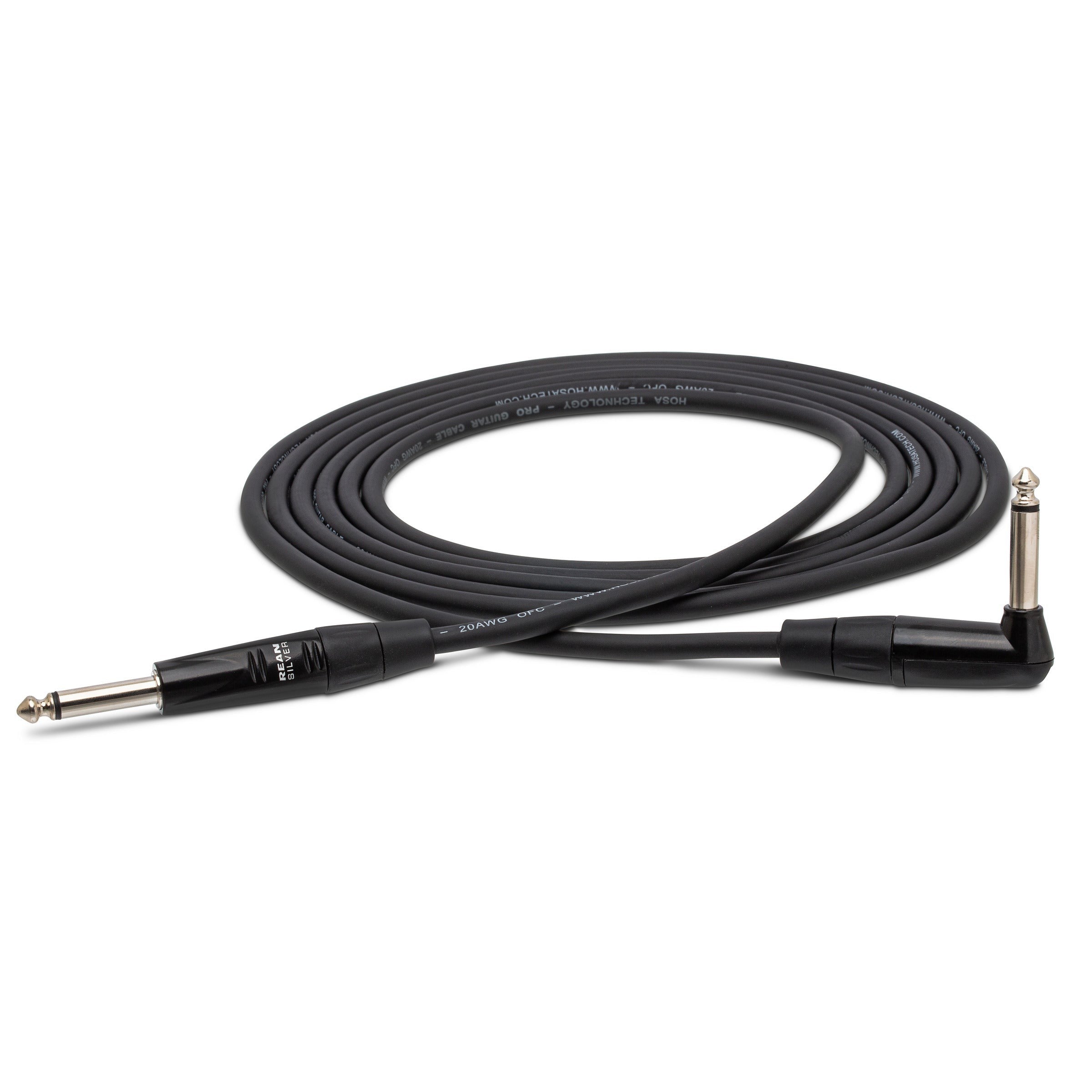 Cavo Per Chitarra Hosa HGTR-005R Pro 5 Piedi - Connettori REAN Dritto E Ad Angolo Retto