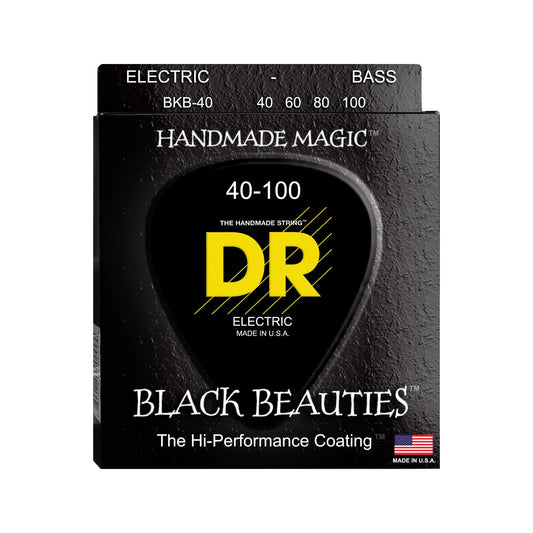 Dây Đàn Guitar Bass DR Strings BKB-40 Black Beauties