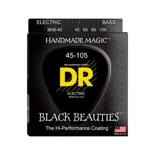 Dây Đàn Guitar Bass DR Strings BKB-45 Black Beauties