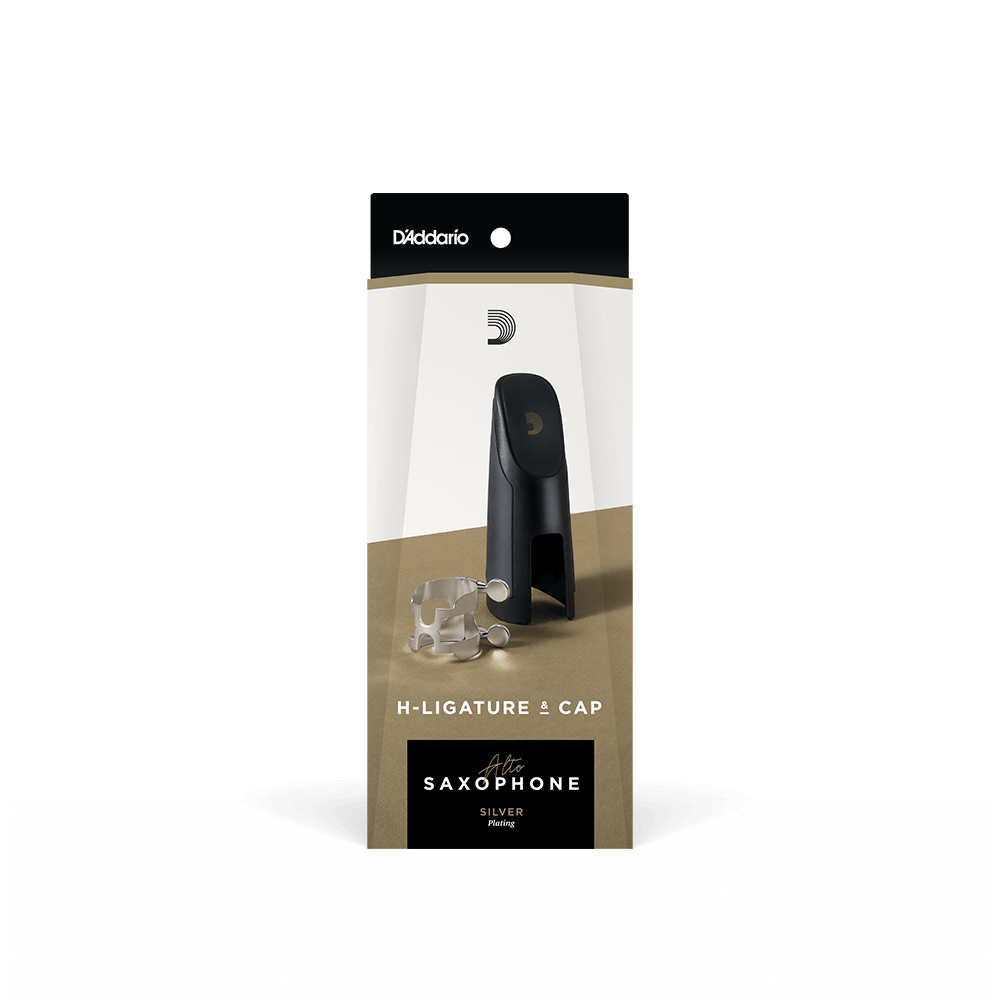 Vòng Siết Dăm Kèn Saxophone Alto D'Addario HAS1G H Ligature and Cap - Việt Music
