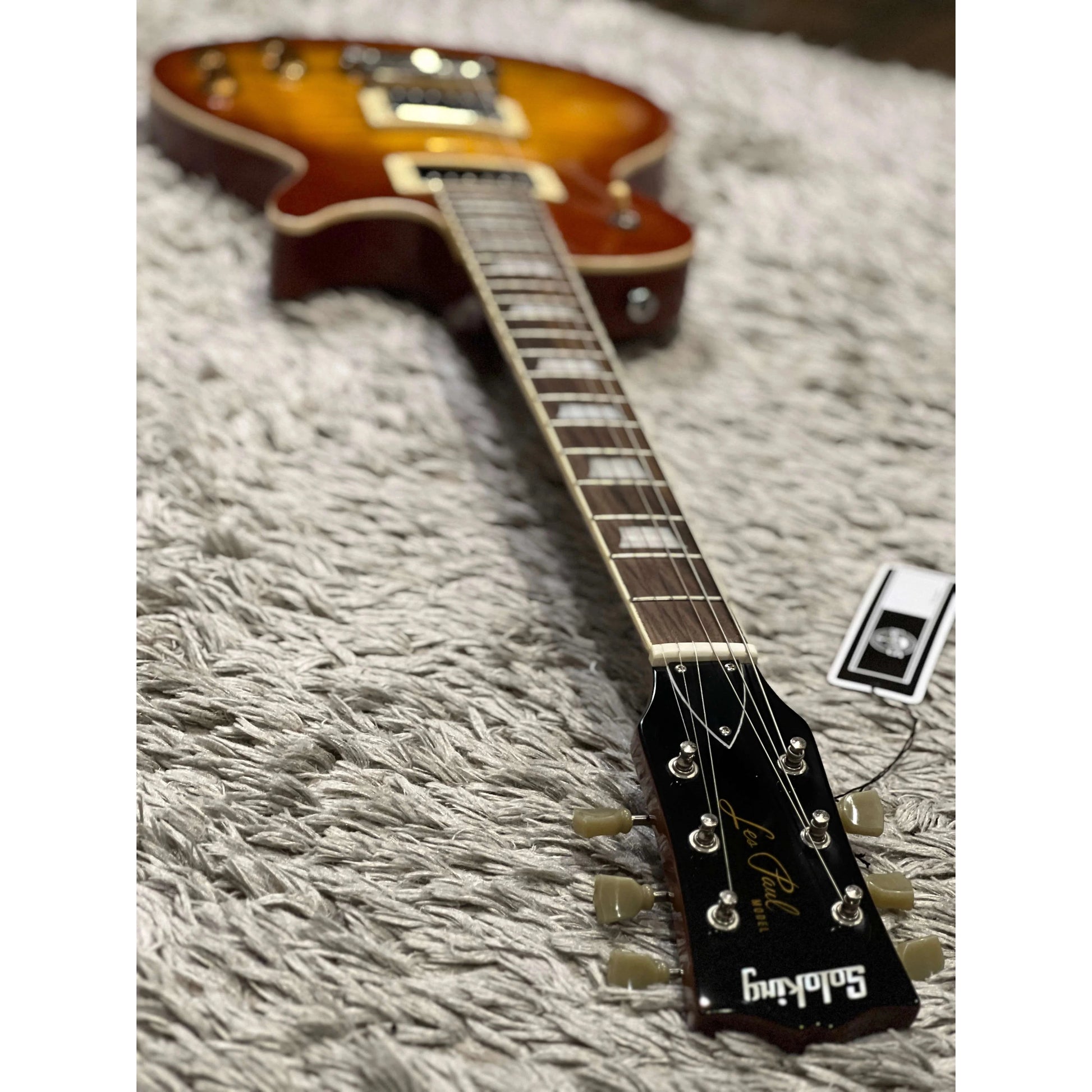 Đàn Guitar Điện Soloking SLS60FM Deluxe HH, Rosewood Fingerboard, Honeyburst - Việt Music