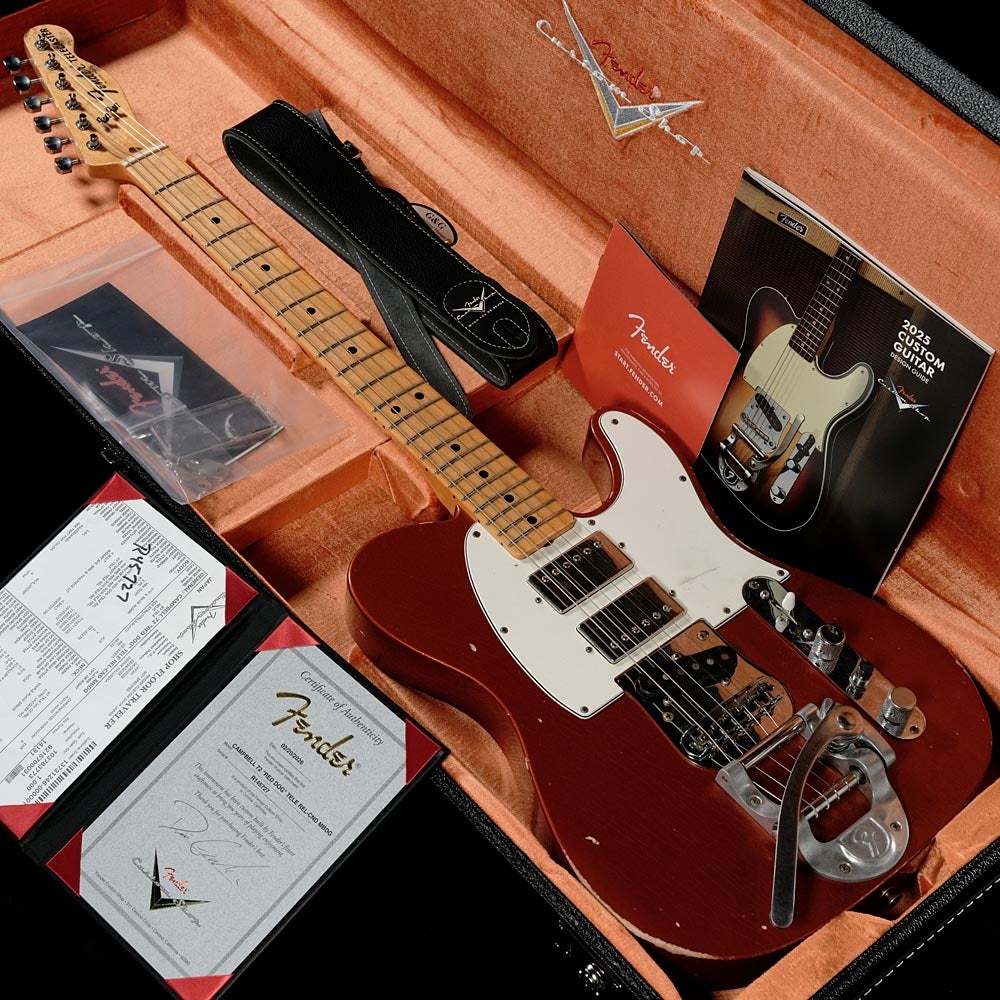 Đàn Guitar Điện Fender Custom Shop Masterbuilt Mike Campbell Red Dog Telecaster HSS, Maple Fingerboard - Việt Music