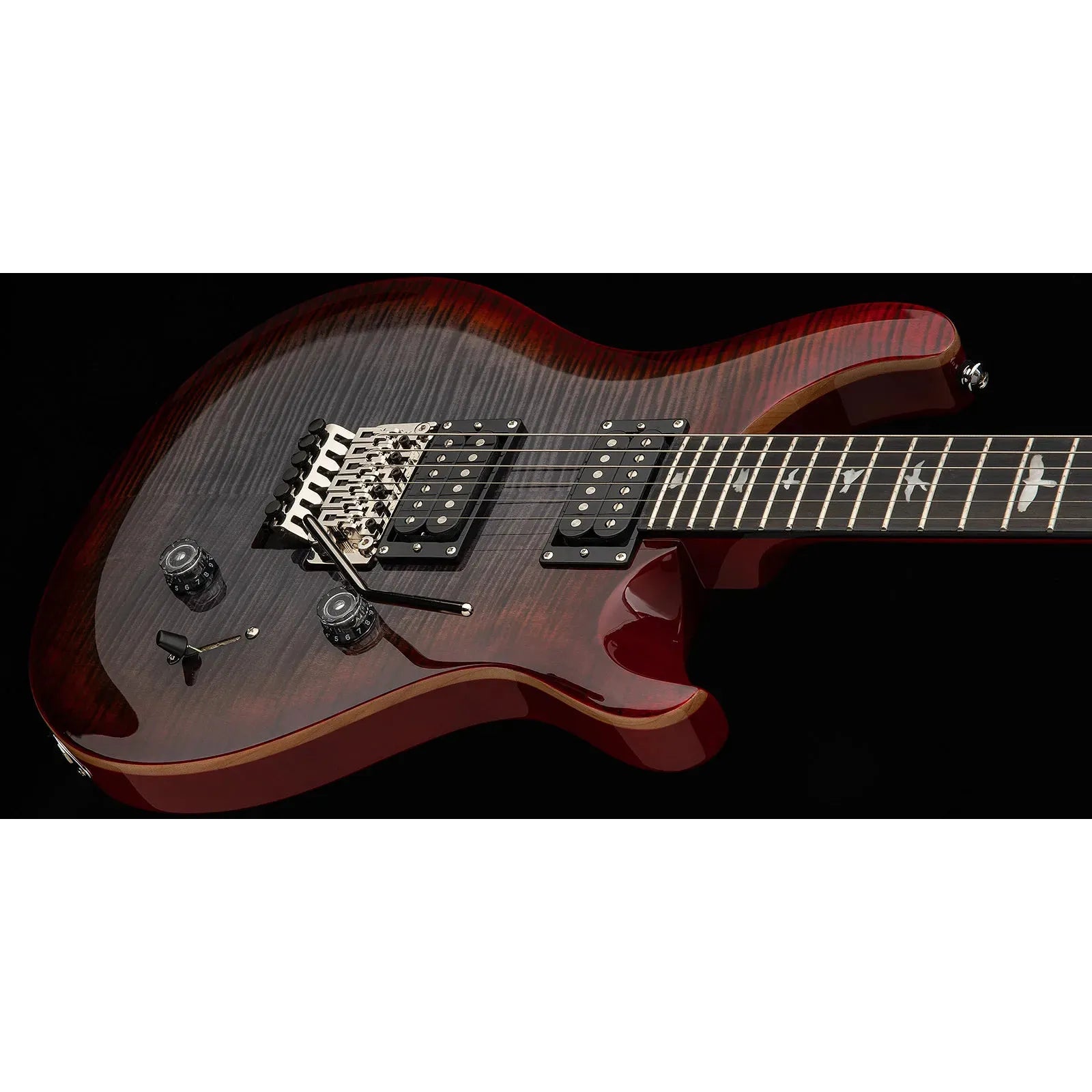 Đàn Guitar Điện PRS SE Custom 24 Floyd HH, Ebony Fingerboard (2025), Charcoal Cherry Burst - Việt Music