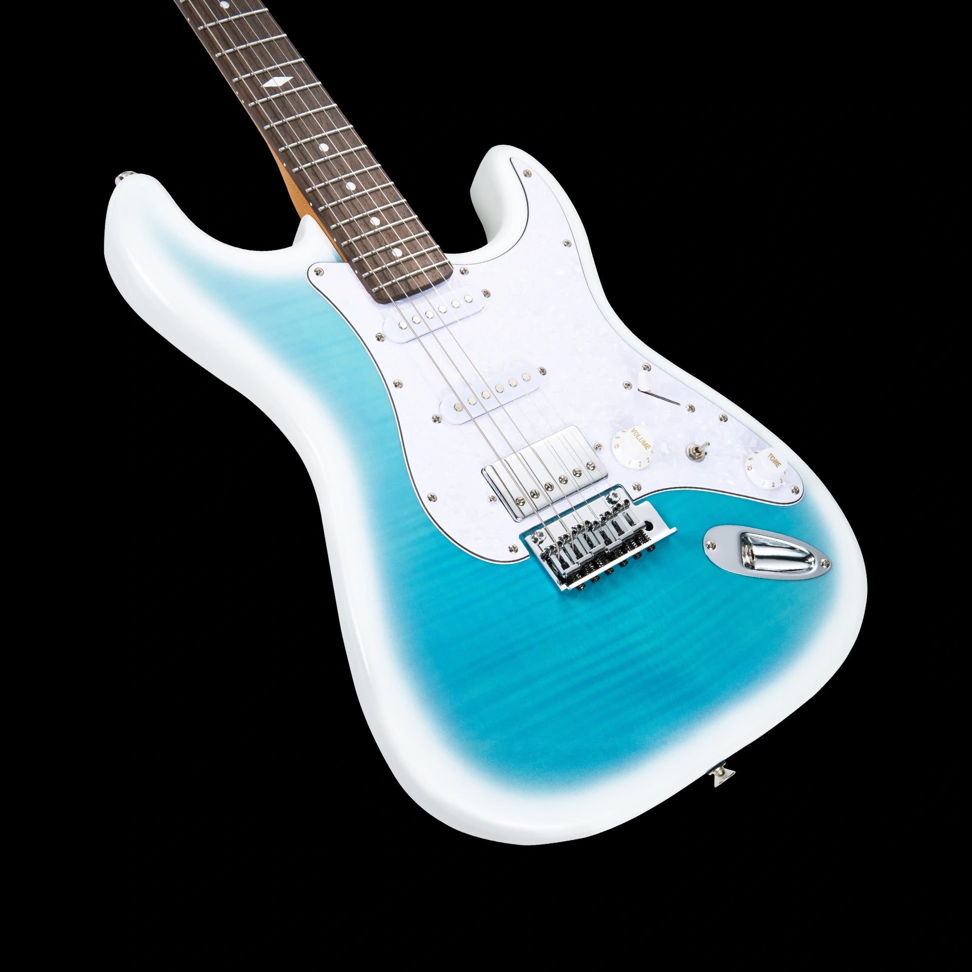 Đàn Guitar Điện Mooer MSC41 Pro HSS, Rosewood Fingerboard, Dreamy Blue - Việt Music