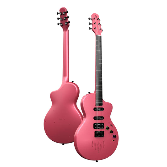 Đàn Guitar Điện Natasha Nebula, Peach Pink - Việt Music
