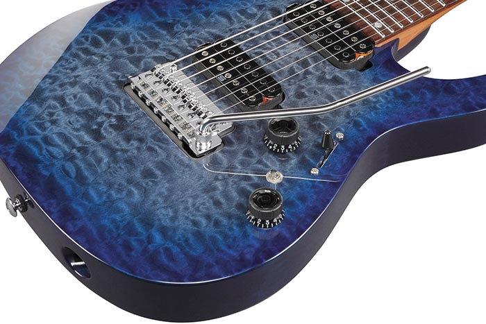 Đàn Guitar Điện Ibanez AZ427P2QM - AZ Premium HH, Rosewood Fingerboard, Twilight Blue Burst