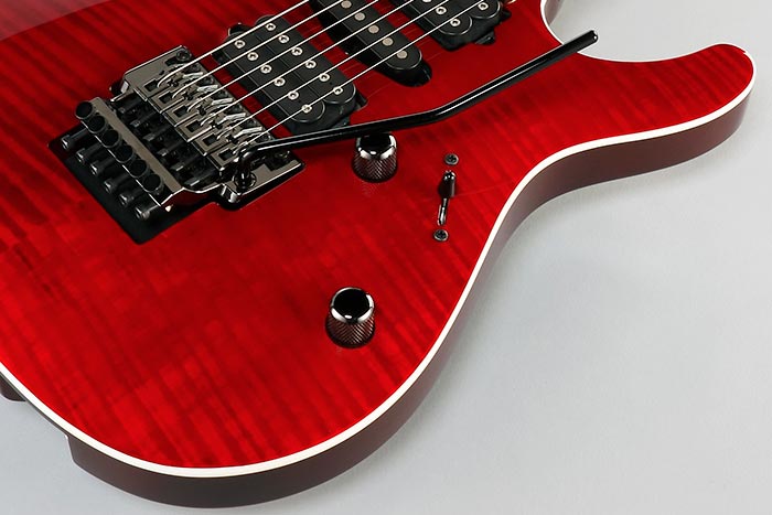 Đàn Guitar Điện Ibanez KIKO100 - Kiko Loureiro Signature HSH, Rosewood Fingerboard, Transparent Ruby Red - Qua sử dụng