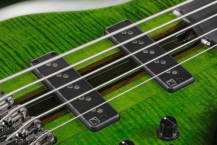 Đàn Guitar Bass Ibanez SDGB1 - Steve Di Giorgio Signature SS, Ebony Fingerboard, Dark Moss Burst - 5 Strings