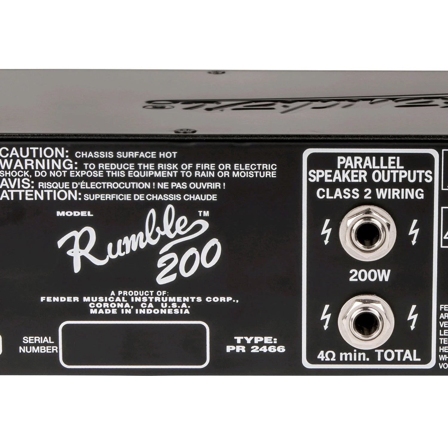 Amplifier Fender Rumble 200V3, Head 200W - Việt Music