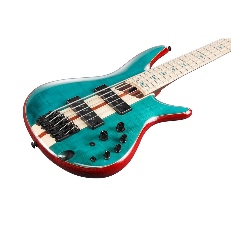 Đàn Guitar Bass Ibanez SR1425B - SR Premium SS, Maple Fingerboard, Caribbean Green Low Gloss - 5 Strings