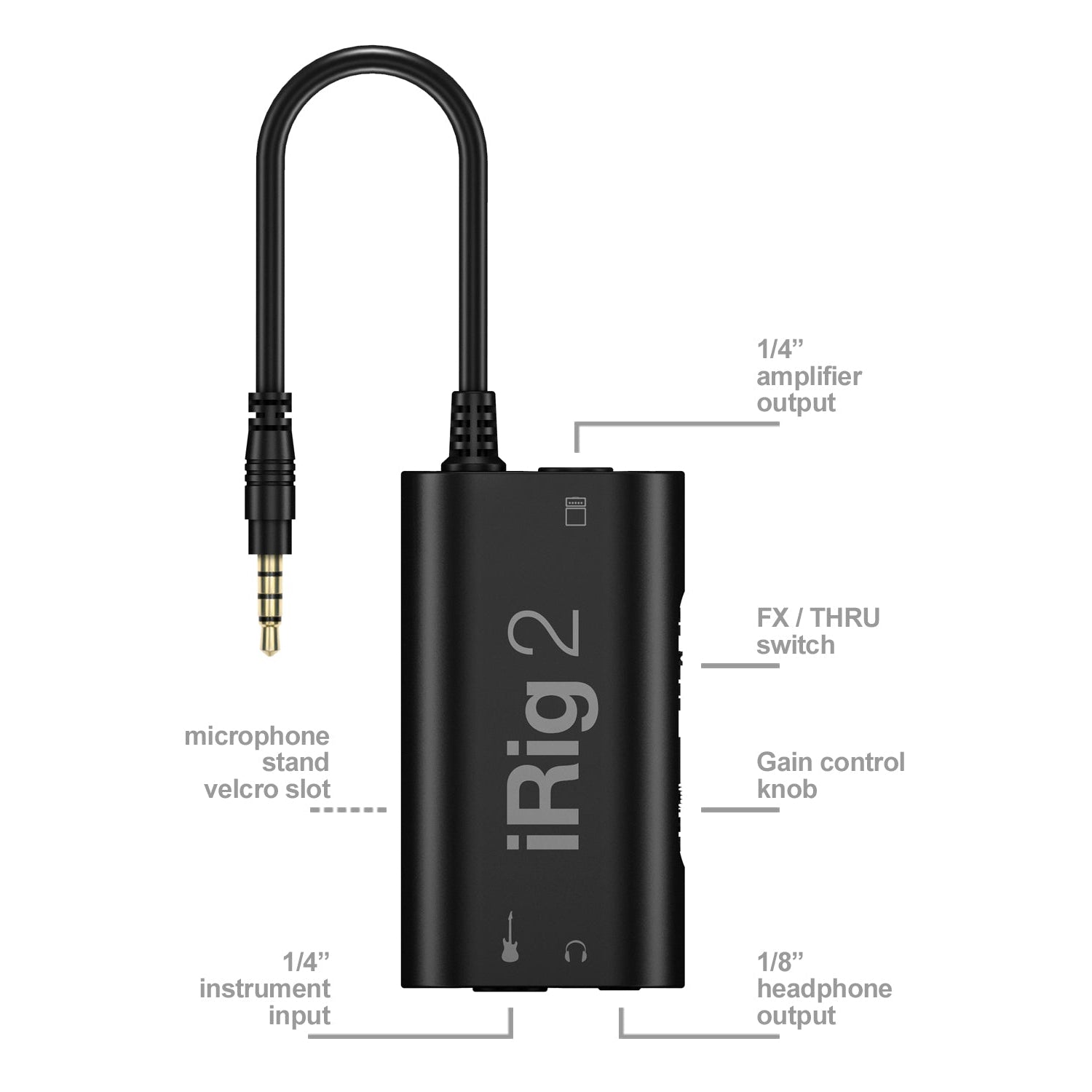 Thiết Bị Thu Âm IK Multimedia IRig 2 - Guitar Interface - Việt Music