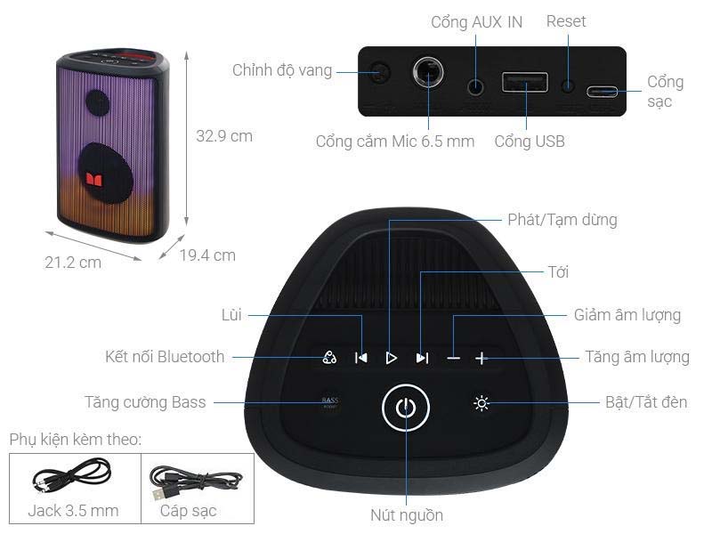 Loa Monster Sparkle Bluetooth