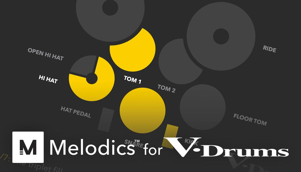 TD-1DMK 隨附適用於 Windows/Mac 的 Melodics 軟體