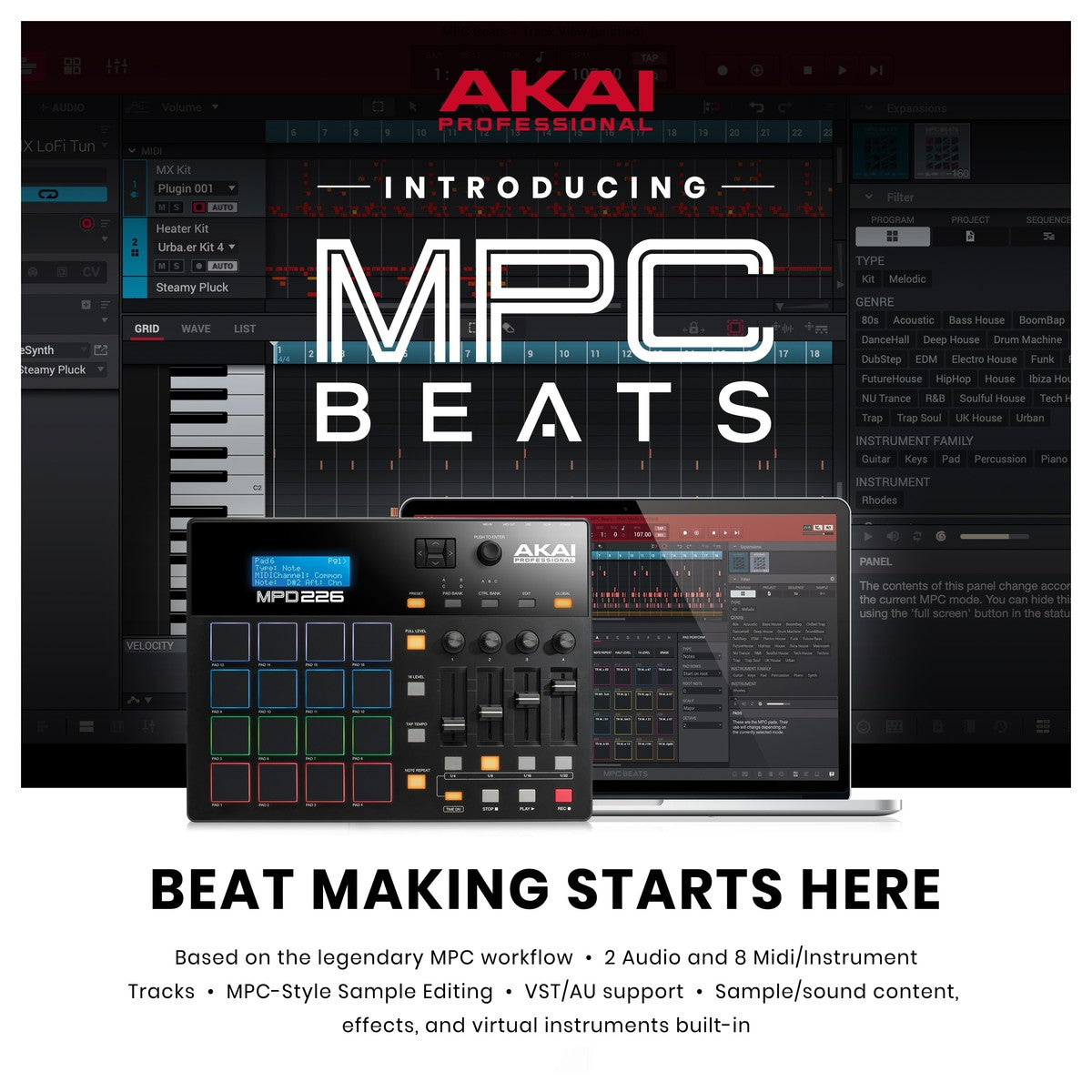 MIDI Pad Controller Akai MPD226 - Việt Music