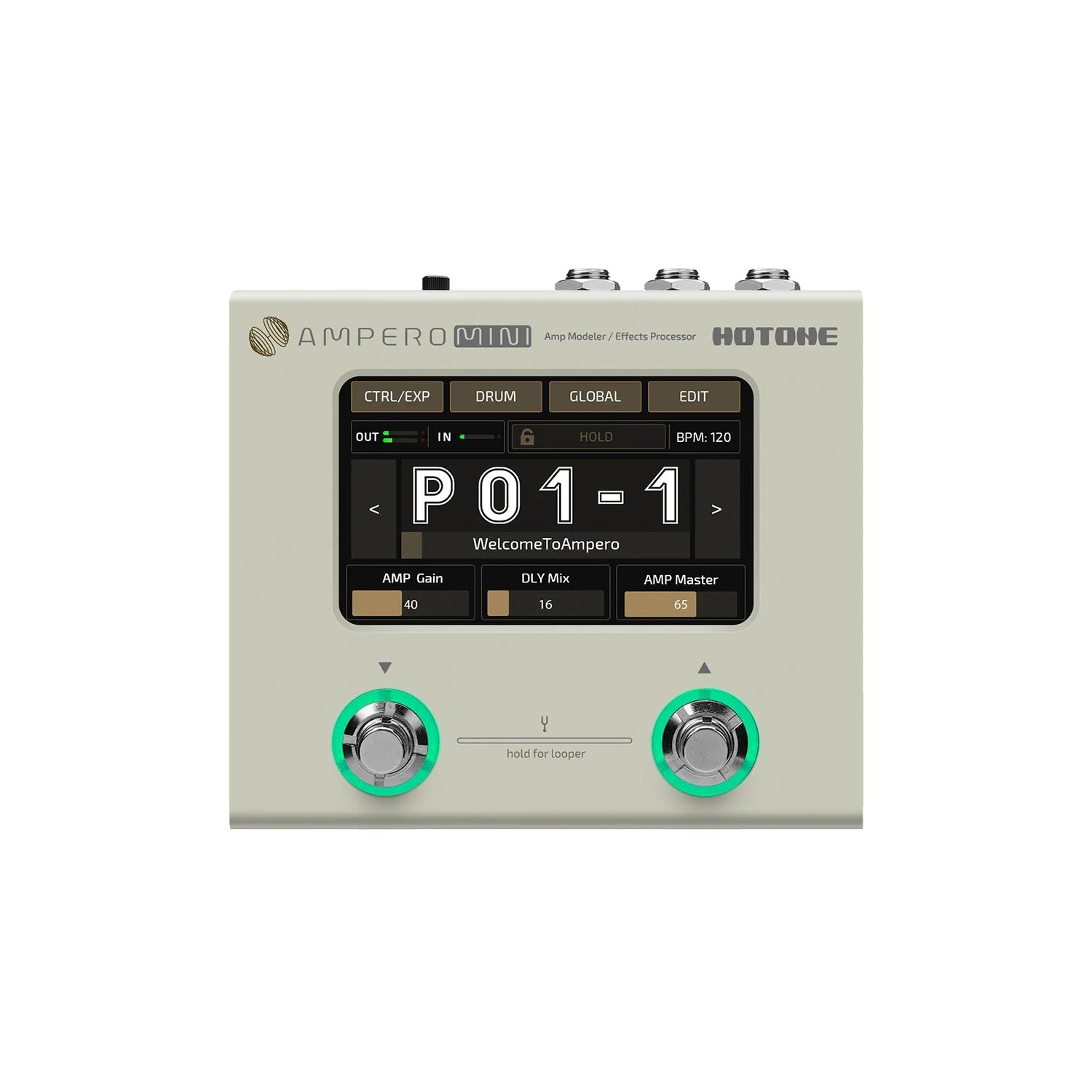 Pedal Guitar Hotone Ampero Mini MP-50 Amp Modeler and Effects Processor - Việt Music