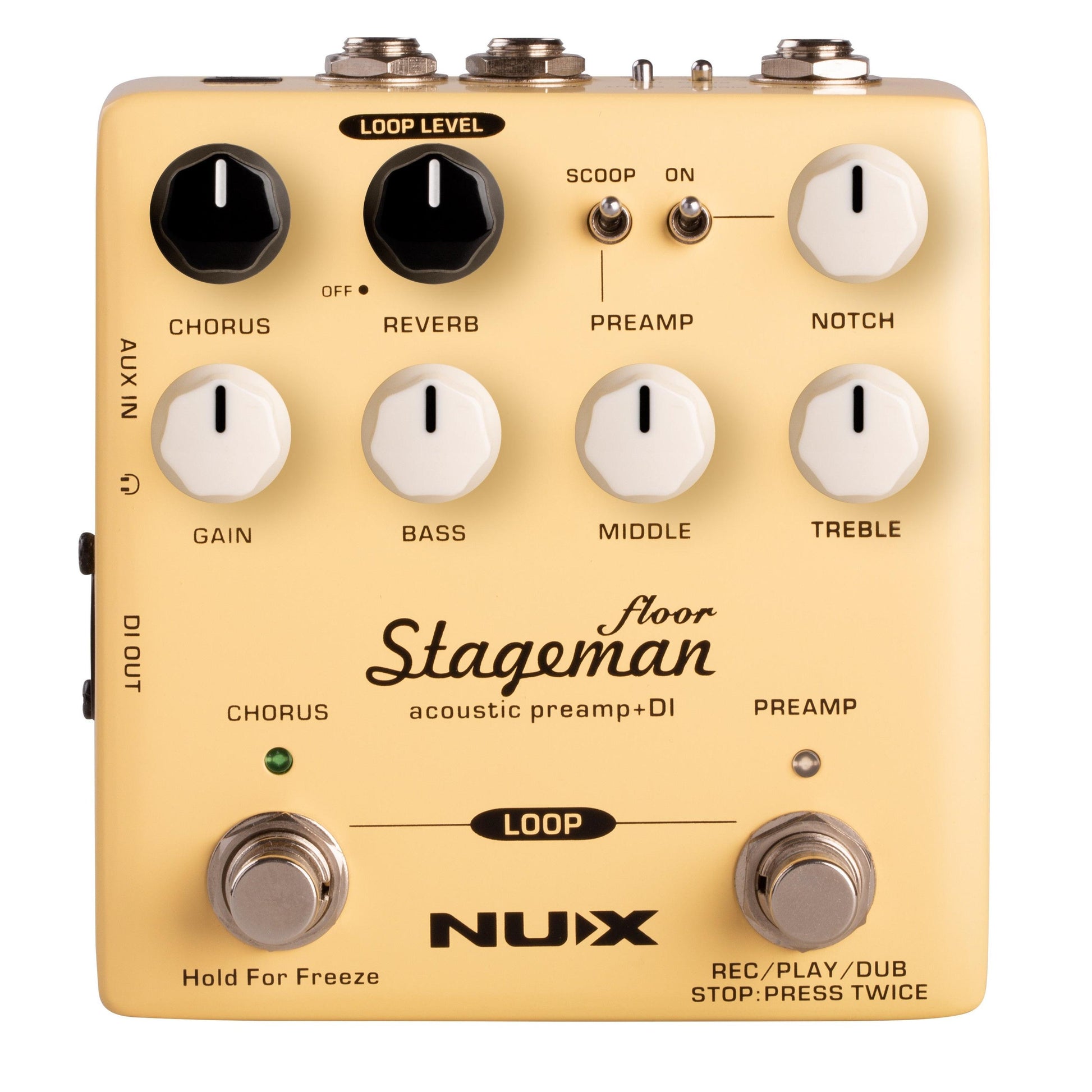 Pedal Guitar Nux Stageman Floor NAP-5 - Acoustic Preamp & DI - Việt Music