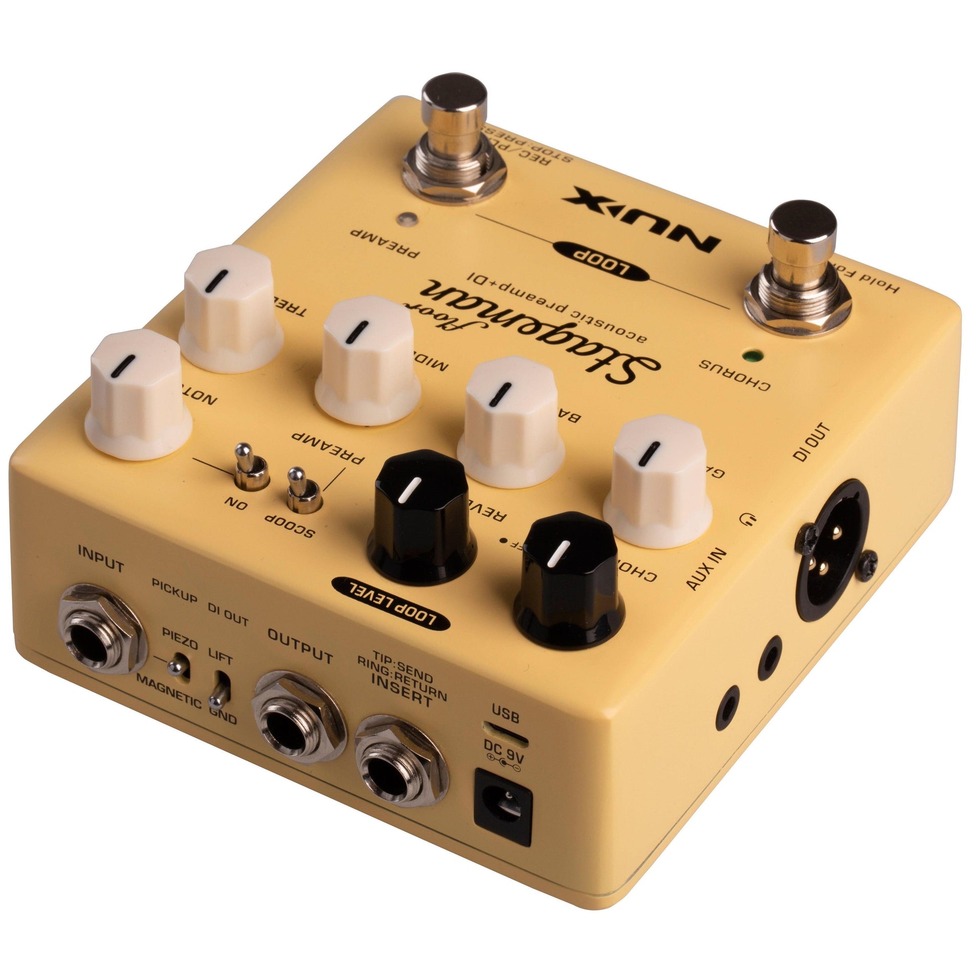 Pedal Guitar Nux Stageman Floor NAP-5 - Acoustic Preamp & DI - Việt Music