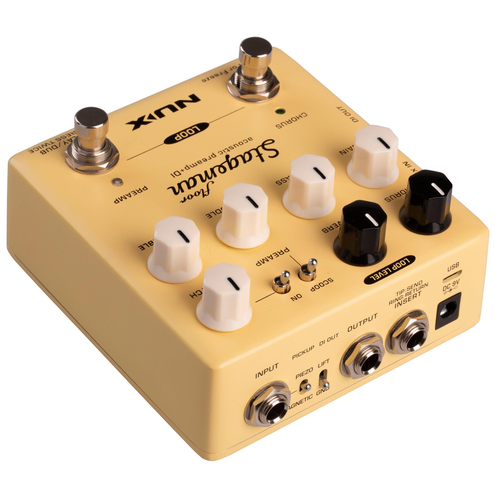Pedal Guitar Nux Stageman Floor NAP-5 - Acoustic Preamp & DI - Việt Music