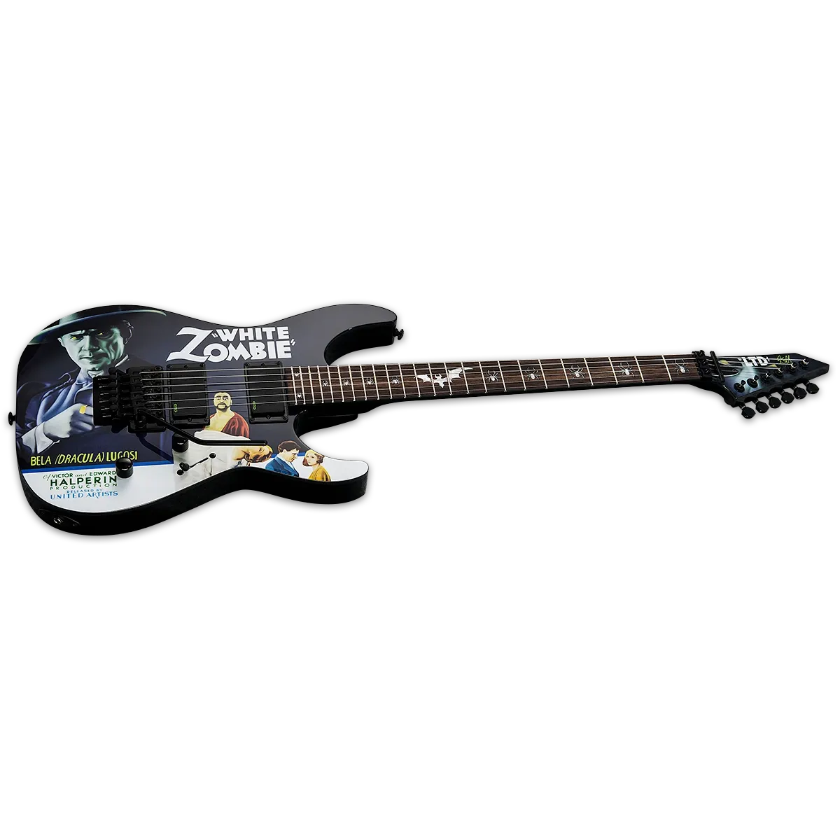 Đàn Guitar Điện ESP LTD Signature Kirk Hammett KH-WZ HH, Ebony Fingerboard, Black with Graphic - Việt Music