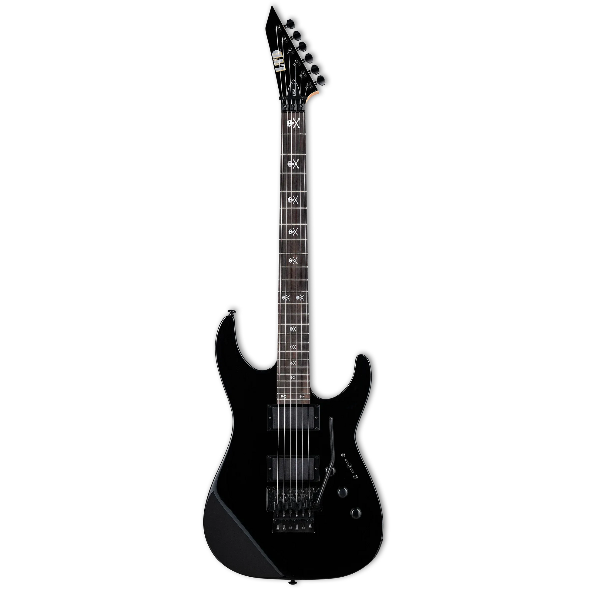 Đàn Guitar Điện ESP LTD Signature Kirk Hammett KH-202 HH, Rosewood Fingerboard, Black - Việt Music