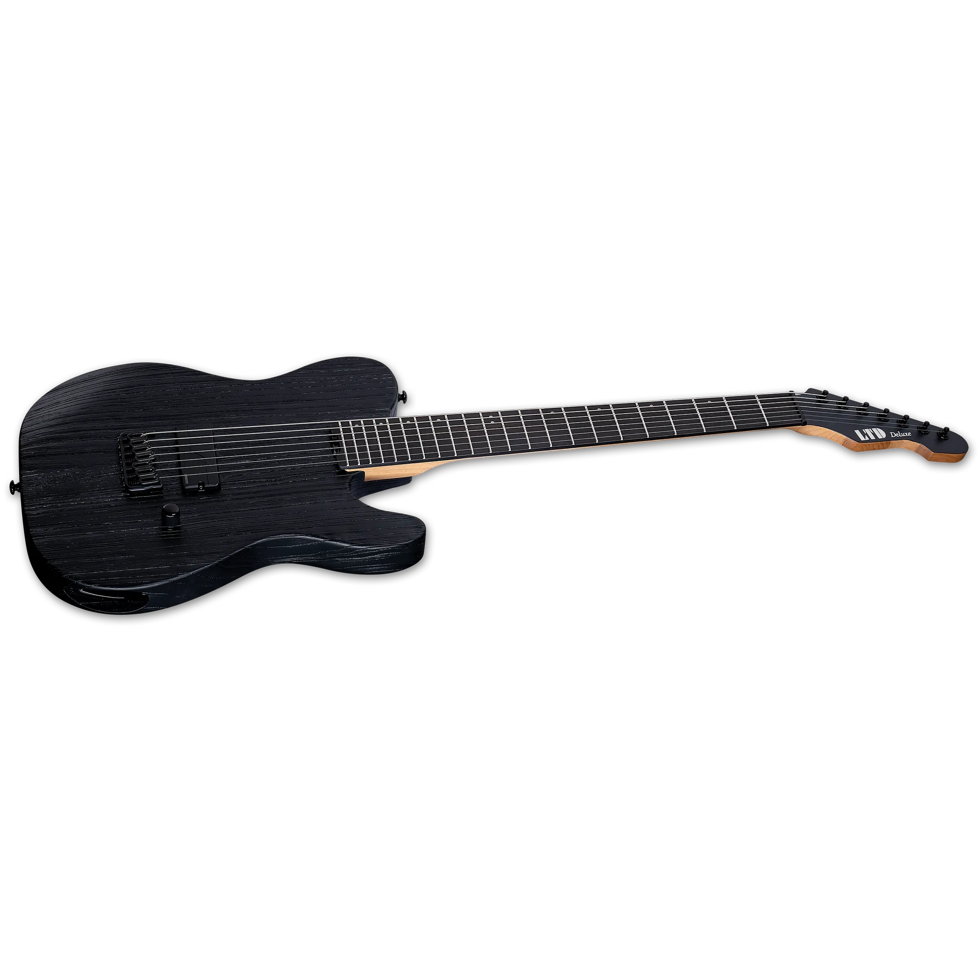 Đàn Guitar Điện ESP LTD TE-1007 Baritone H, Ebony Fingerboard, Black Blast - 7 String - Việt Music
