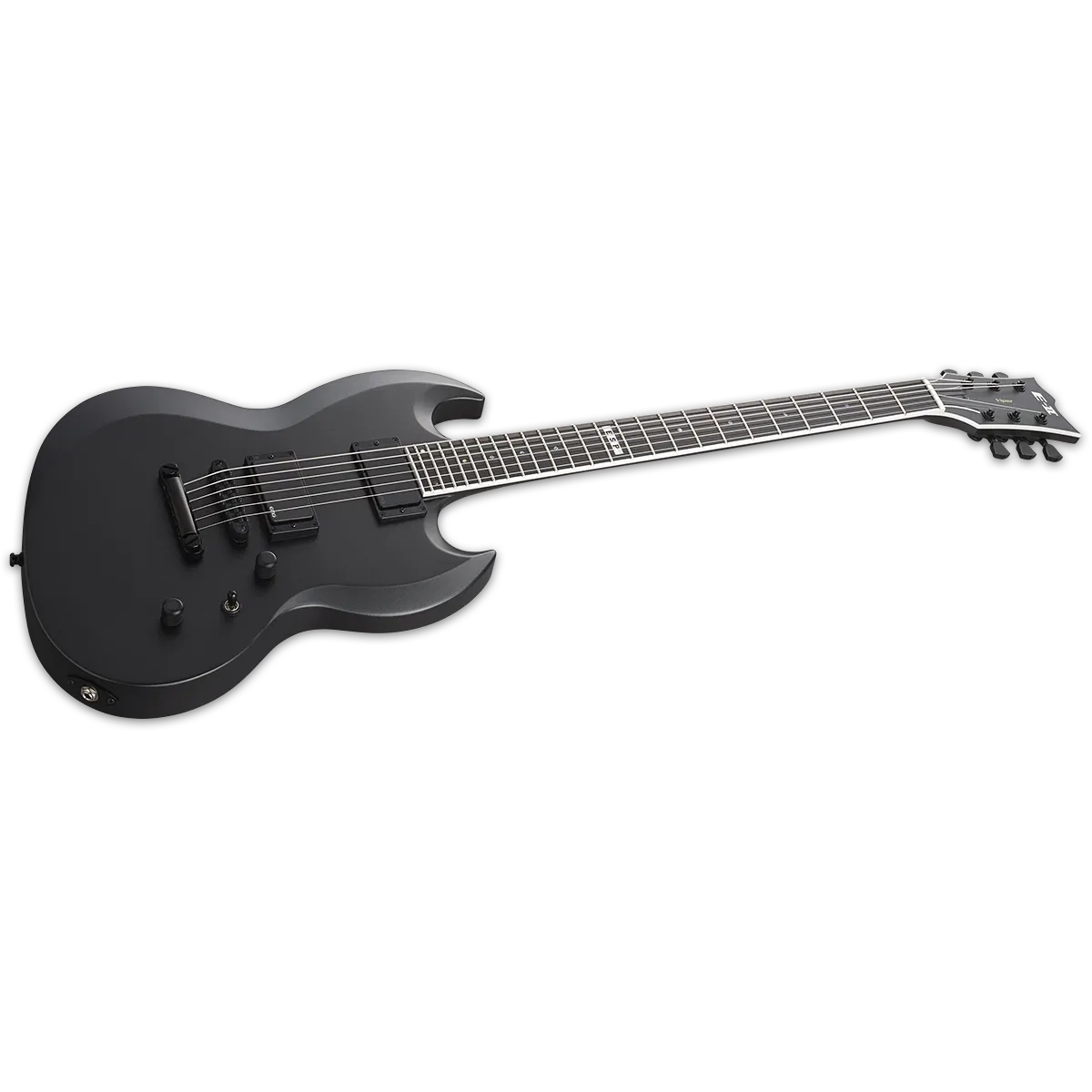 Đàn Guitar Điện ESP E-II Viper Baritone HH, Ebony Fingerboard, Charcoal Metallic Satin - Việt Music