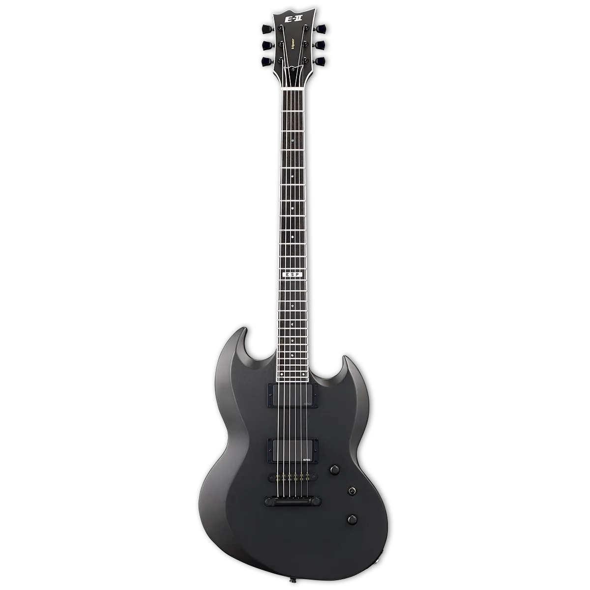 Đàn Guitar Điện ESP E-II Viper Baritone HH, Ebony Fingerboard, Charcoal Metallic Satin - Việt Music