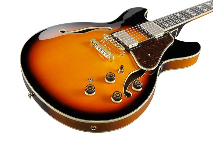 Đàn Guitar Điện Ibanez AS113 - AS Artstar HH, Ebony Fingerboard, Brown Sunburst