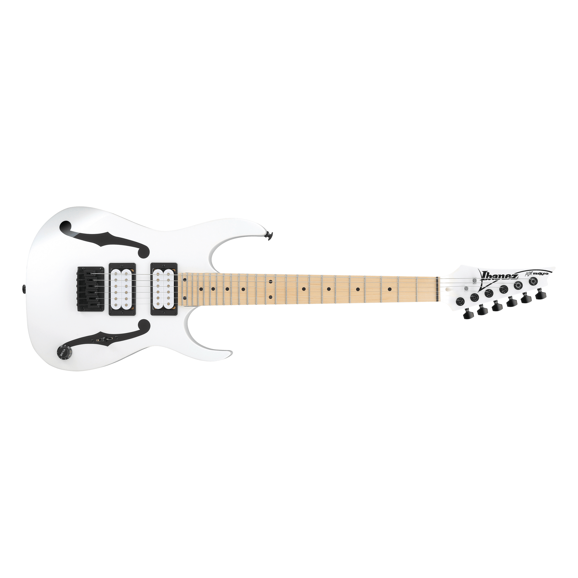 Đàn Guitar Điện Ibanez PGMM31 Paul Gilbert Signature HH, Maple Fingerboard, White - Việt Music