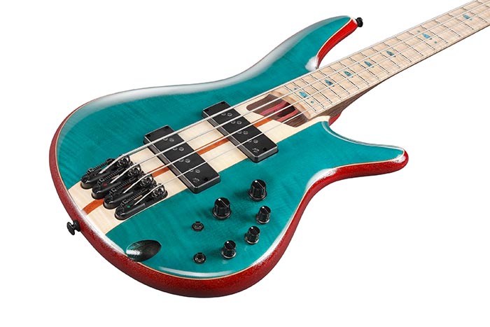 Đàn Guitar Bass Ibanez SR1420B - SR Premium SS, Maple Fingerboard, Caribbean Green Low Gloss - 4 Strings