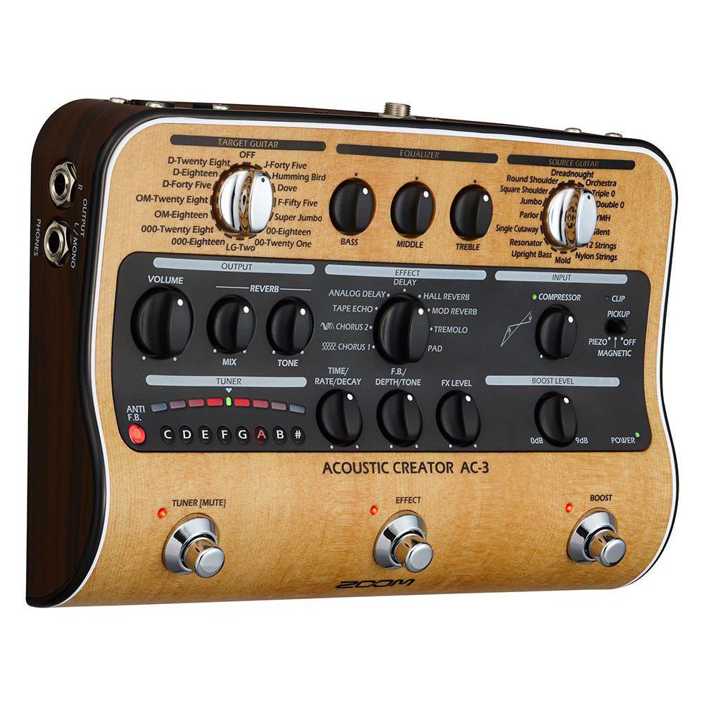 Pedal Guitar Acoustic Zoom AC-3 Acoustic Creator - Việt Music