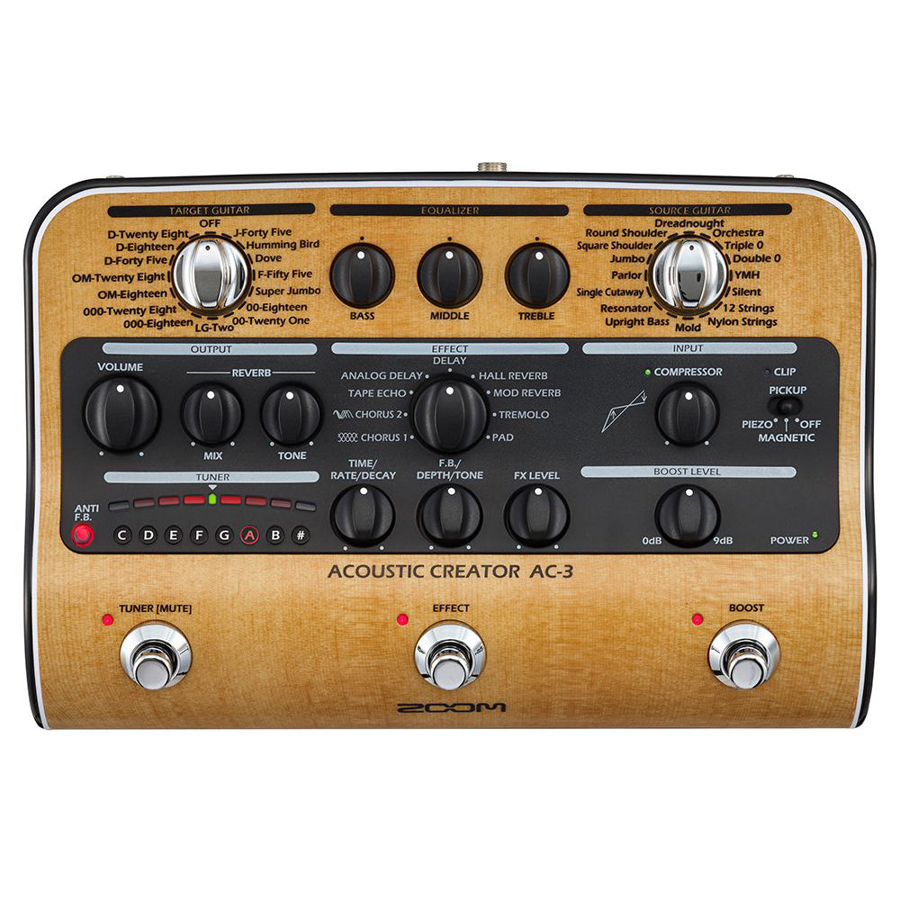 Pedal Guitar Acoustic Zoom AC-3 Acoustic Creator - Việt Music