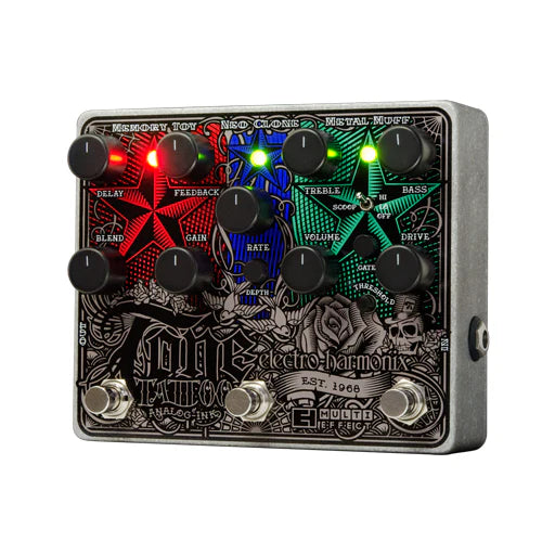 Pedal Guitar Electro-Harmonix Tone Tattoo - Analog Delay / Chorus / Distortion Multi-Effect