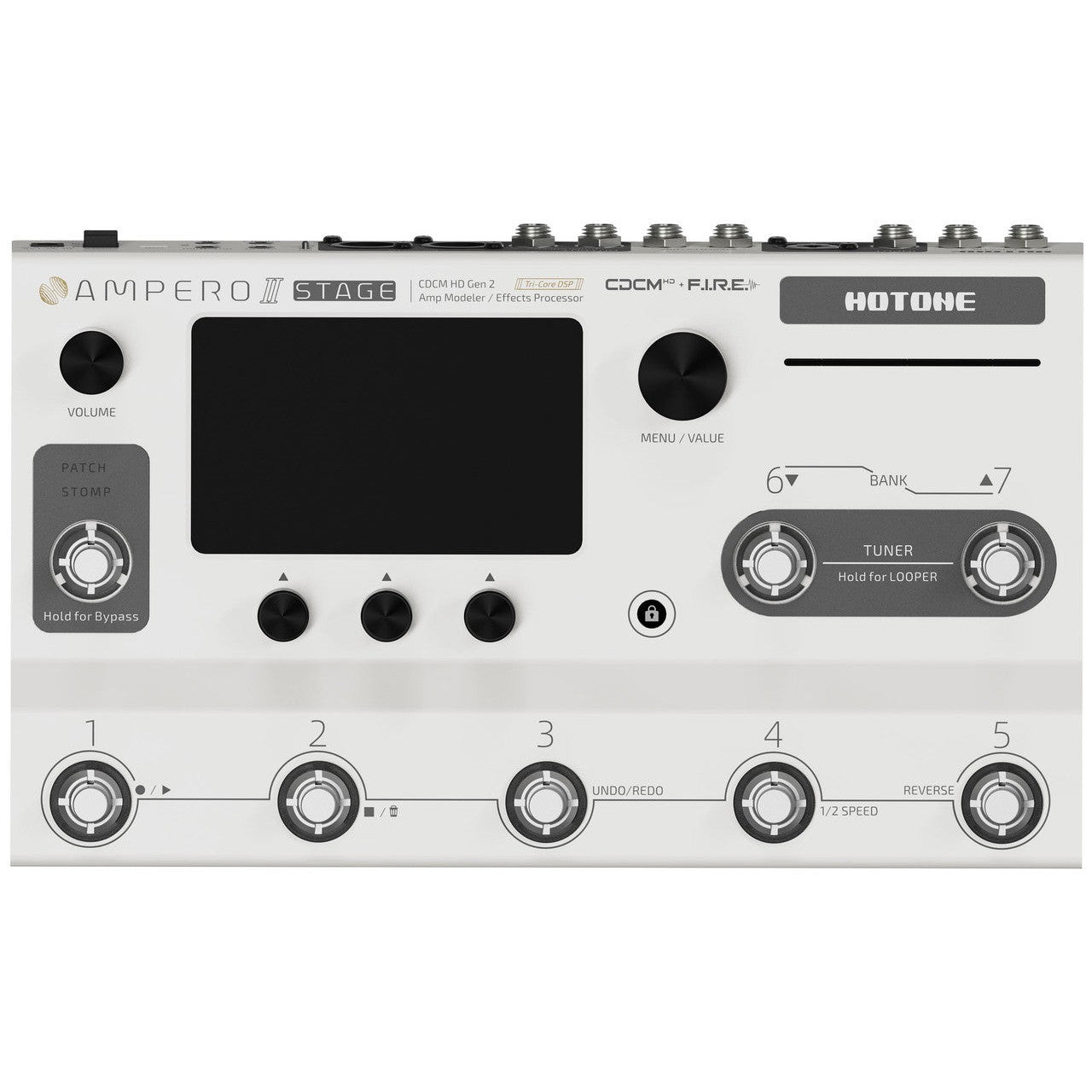 Pedal Guitar Hotone Ampero II Stage MP-380 Amp Modeler and Effects