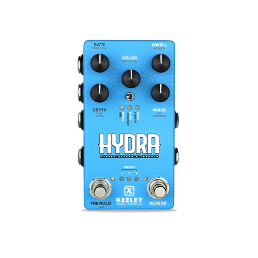 Pedal Guitar Keeley HYDRA Stereo Reverb & Tremolo