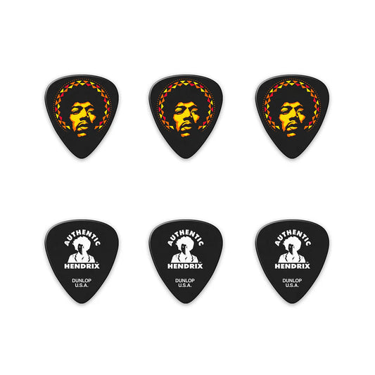 Pick Gảy Đàn Guitar Jim Dunlop JH-PT16H Jimi Hendrix Aura Mandala Heavy, 6pc - Việt Music