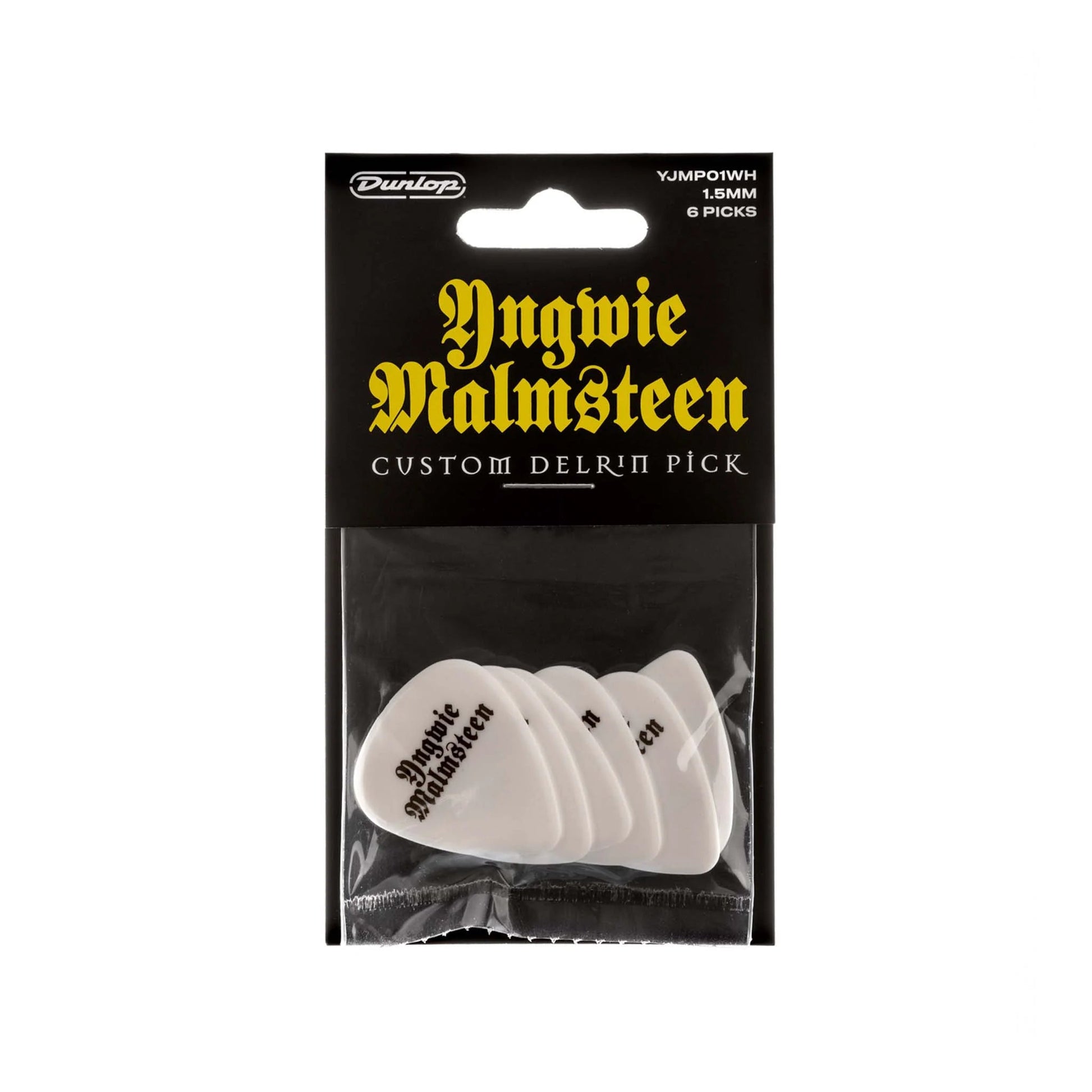 Pick Gảy Đàn Guitar Jim Dunlop YJMP01WH Malmsteen Custom Delrin 1.5mm, 6pc - Việt Music
