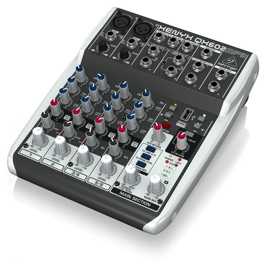 Mixer Behringer XENYX QX602MP3 6-Channel With USB MP3 Playback - Việt Music