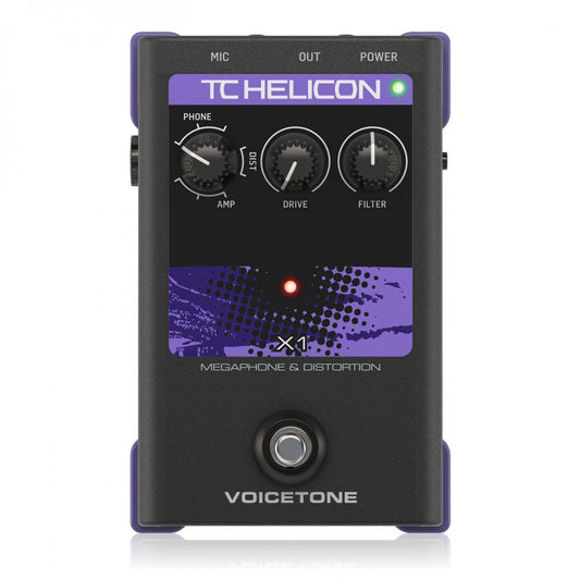 Pedal Vocal TC Helicon VoiceTone X1 Megaphone and Distortion - Việt Music