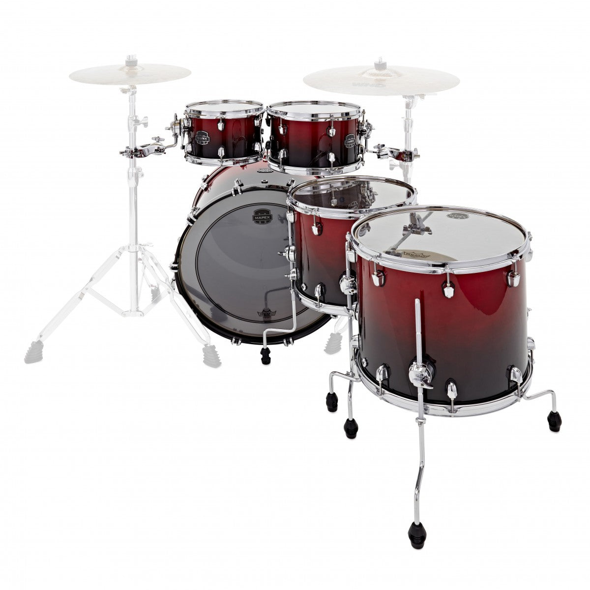 Trống Cơ Mapex Saturn Maple - Walnut Hybrid SR628XU (22/10-12/14/16) - Việt Music