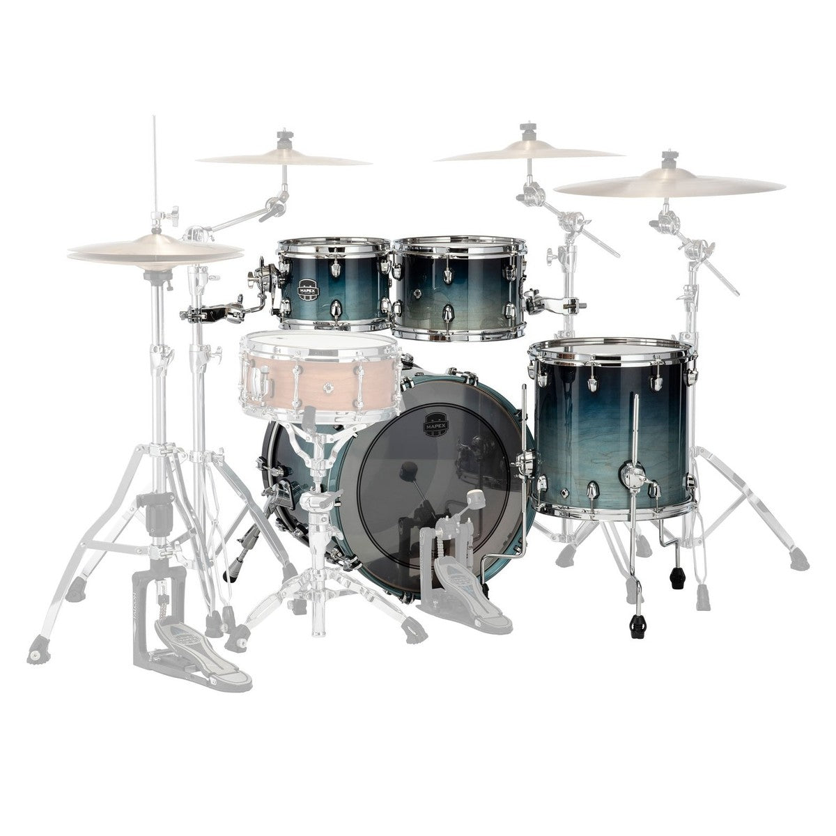 Trống Cơ Mapex Saturn Maple - Walnut Hybrid SR504X (20/10-12/14) - Việt Music