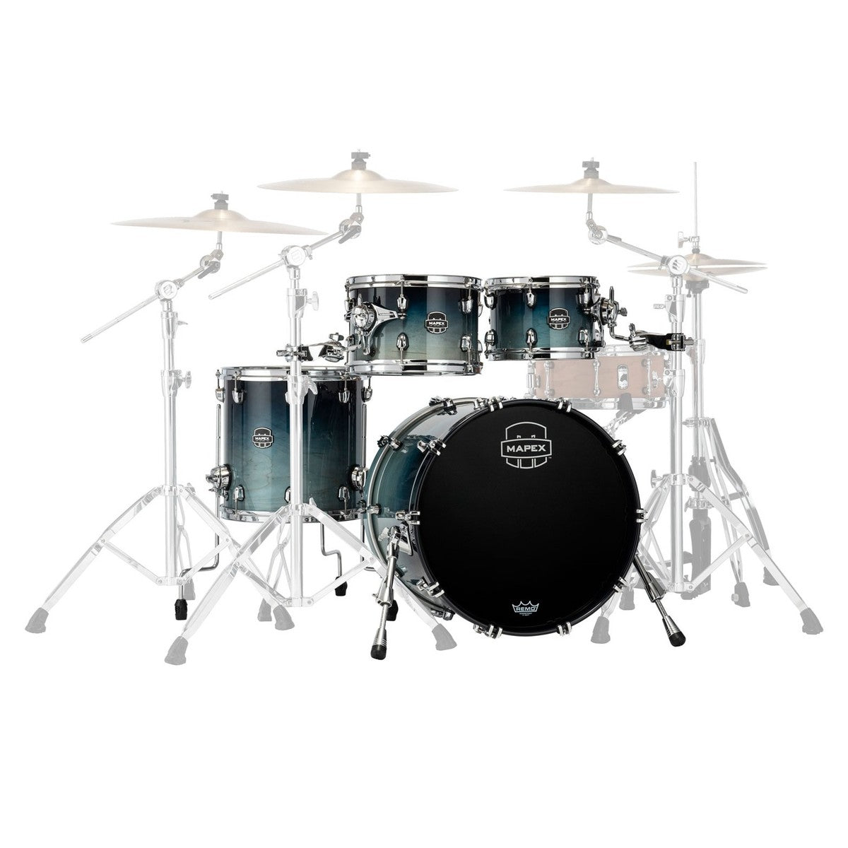 Trống Cơ Mapex Saturn Maple - Walnut Hybrid SR504X (20/10-12/14) - Việt Music