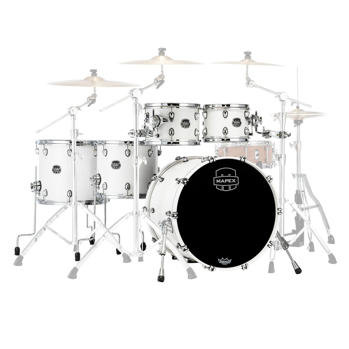 Trống Cơ Mapex Saturn Maple - Walnut Hybrid SR628XU (22/10-12/14/16) - Việt Music