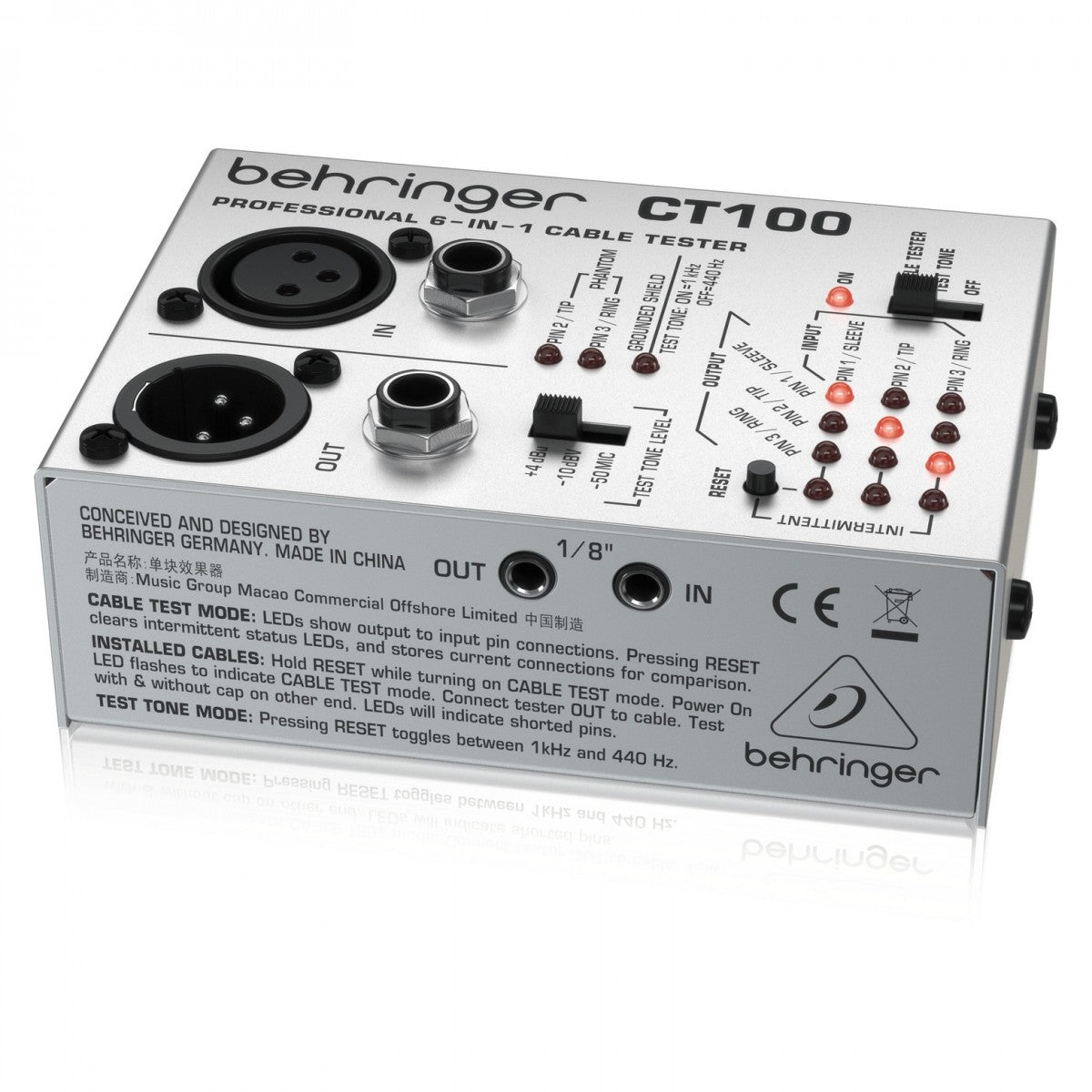 Máy Kiểm Tra Cáp Behringer CT100 Cable Tester - Việt Music